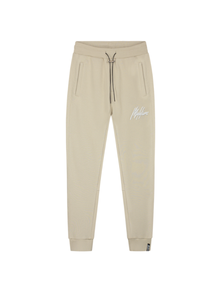 Malelions Malelions Duo Essentials Trackpants - Beige/White