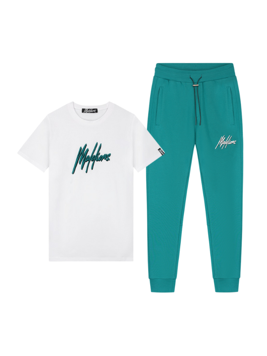 Malelions Malelions Duo Essentials SS Combi-set - Teal/White