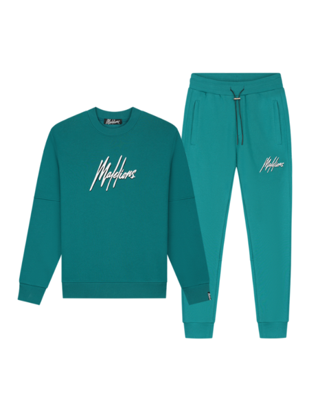 Malelions Duo Essentials Roundneck Combi-set - Teal/White