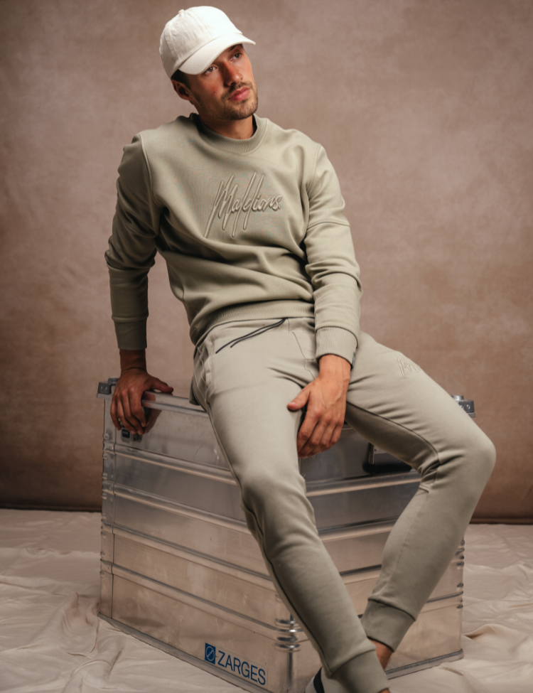 Malelions Duo Essentials Trackpants Light Green Eddy's Eindhoven