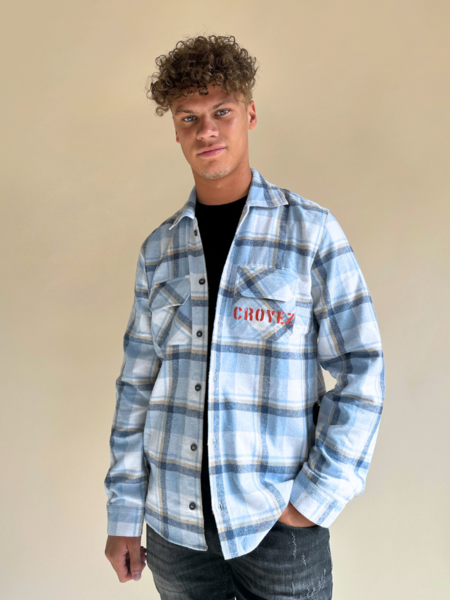 Croyez Croyez Interbellum Flannel - Dus Blue/Vintage White