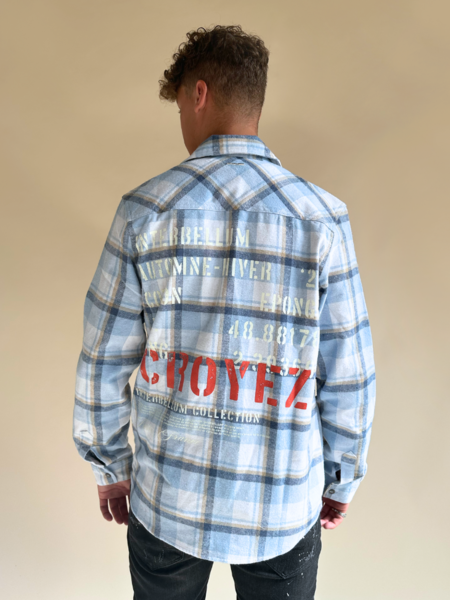 Croyez Croyez Interbellum Flannel - Dus Blue/Vintage White