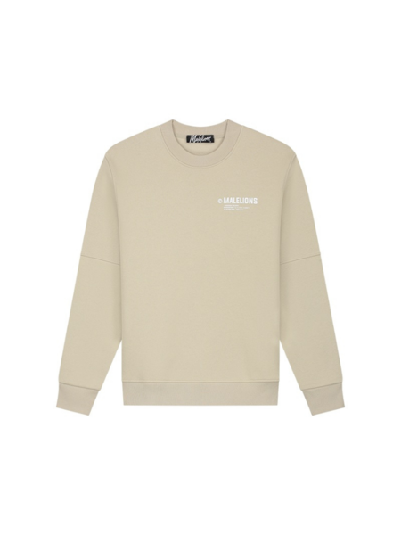 Malelions Malelions Workshop Sweater - Beige/White