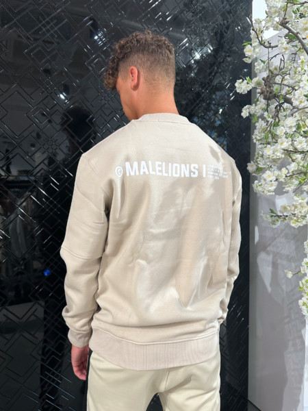 Malelions Malelions Workshop Sweater - Beige/White