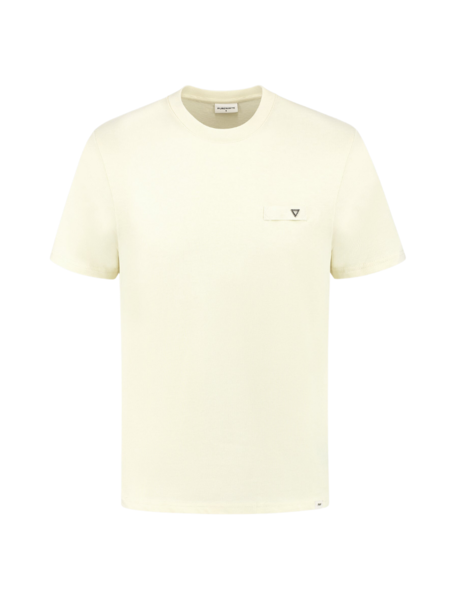 Purewhite Purewhite Easy Triangle Label T-Shirt - Ecru