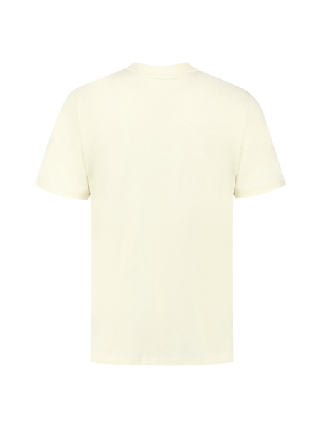 Purewhite Purewhite Easy Triangle Label T-Shirt - Ecru