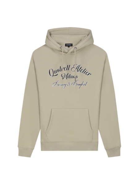 Quotrell Women Atelier Milano Chain Hoodie - Dark Beige/White