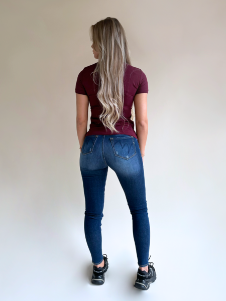 Met Jeans Met Jeans Cara W02 Broek - Donkerblauw