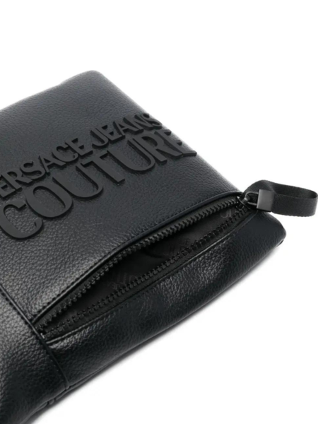 Versace Jeans Couture Versace Jeans Couture Men Range Tactile Logo Bag - Black