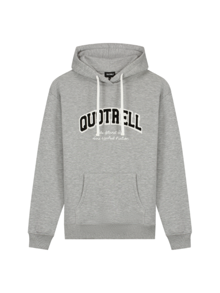Quotrell Quotrell Women University Hoodie - Grey Melee/White