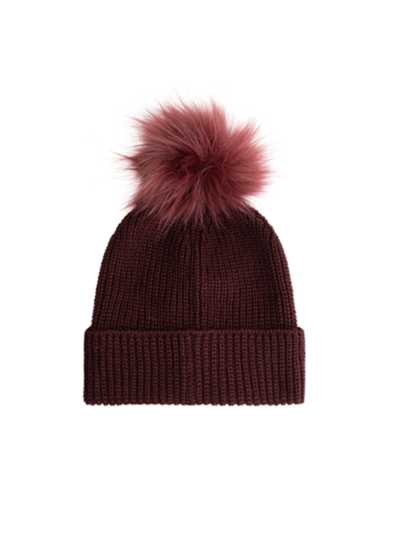 Malelions Malelions Women Knitted Beanie - Burgundy