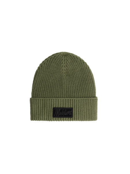 Malelions Ribbed Logo Beanie - Green