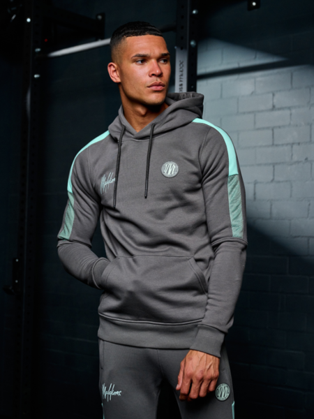 Malelions Malelions Sport Transfer Hoodie - Antra/Mint