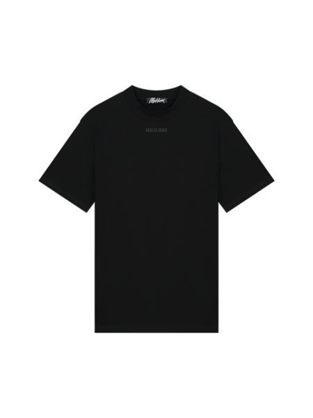 Malelions Collar T-Shirt - Black