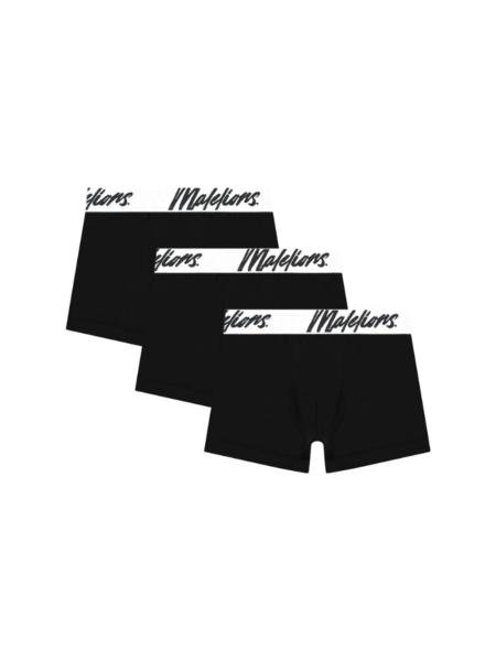 Malelions Malelions Kids Junior Boxer 3 Pack - Black