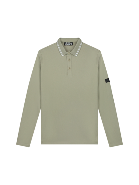 Malelions Longsleeve Polo - Light Green