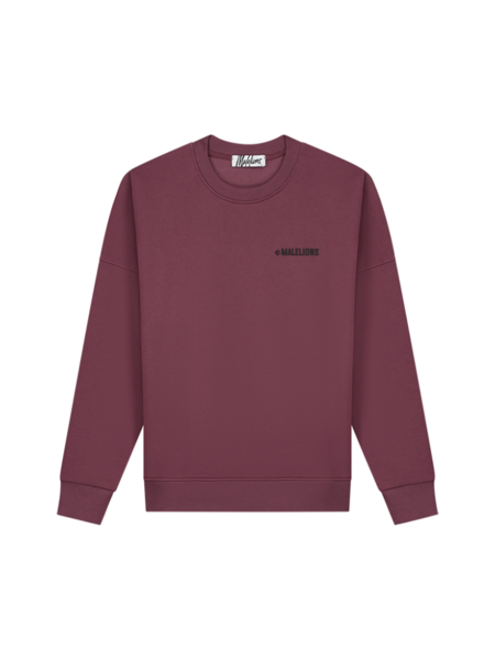 Malelions Malelions Women Studio Sweater - Burgundy