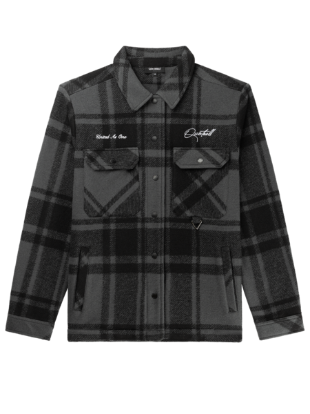 Quotrell University Overshirt - Black/Black