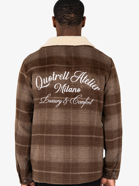 Quotrell Quotrell Lugano Overshirt - Brown/White