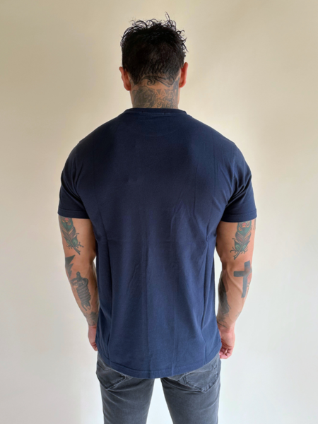 Baron Filou Baron Filou LXXII Organic T-Shirt - Navy Blue