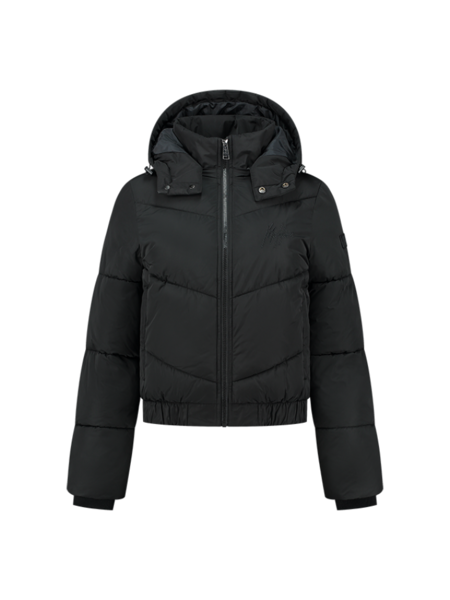 Malelions Women Signature Puffer Jacket - Black