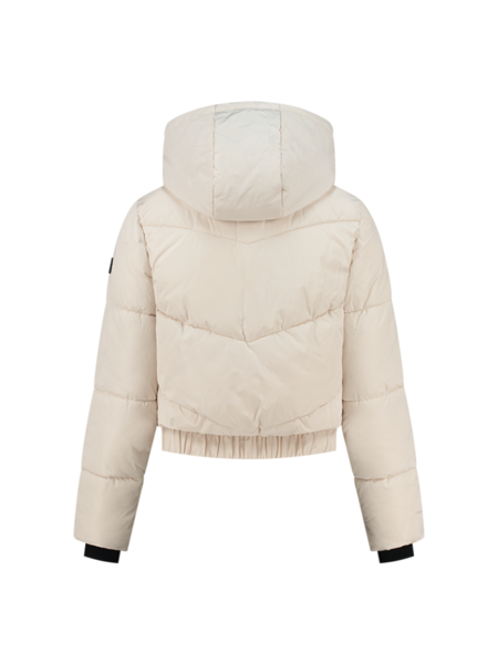 Malelions Malelions Women Signature Puffer Jacket - Beige