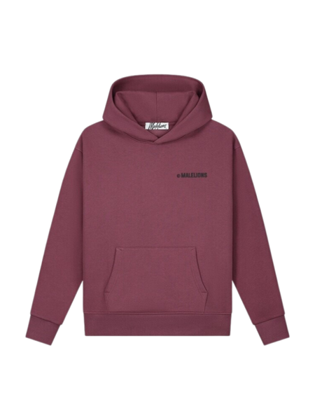 Malelions Malelions Women Studio Hoodie - Burgundy