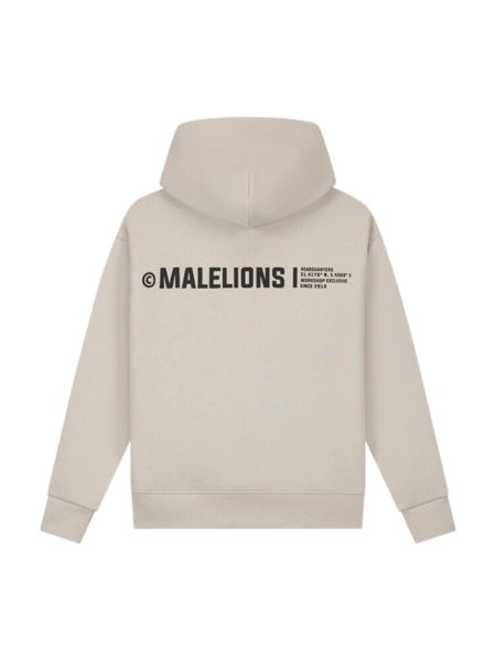 Malelions Malelions Women Studio Hoodie - Taupe