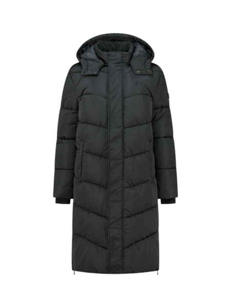 Malelions Malelions Women Signature Long Puffer Jacket - Black