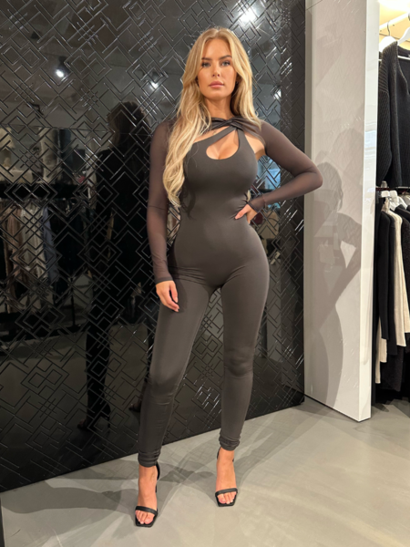 Unique The Label Unique The Label Lori Jumpsuit - Dark Grey