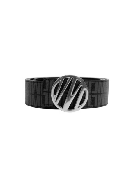 Malelions Monogram Belt - Black/Silver