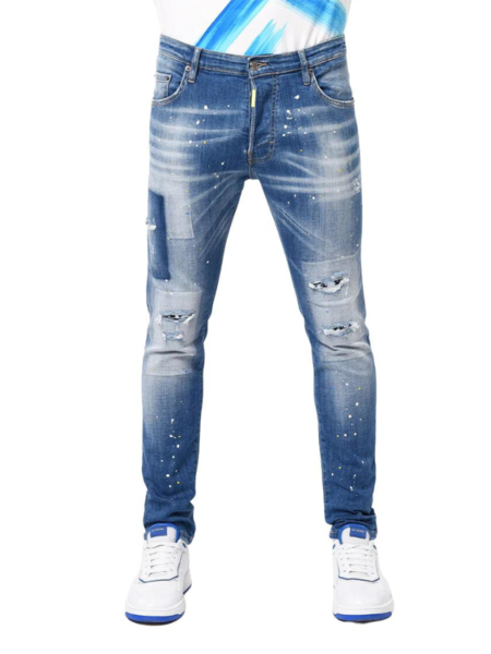 My Brand Denim Skinny Jeans - Denim/White