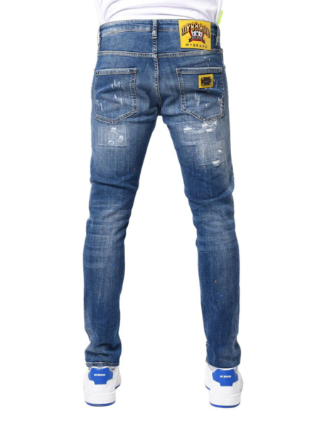 My Brand My Brand Denim Skinny Jeans - Denim/Neon