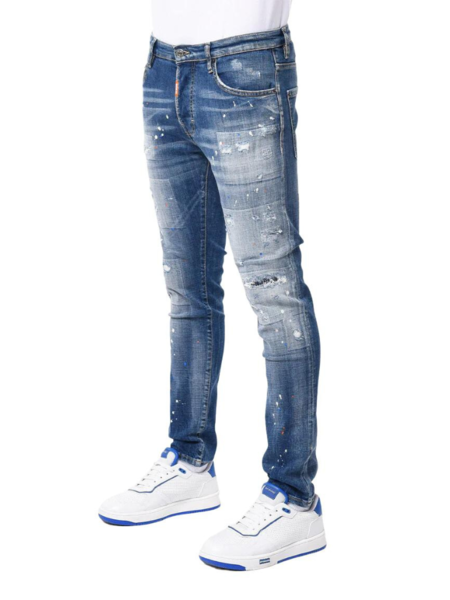 My Brand My Brand Denim Skinny Jeans - Denim/Neon