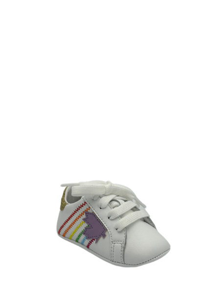 Dsquared2 Dsquared2 Newborn Striped Legend Sneakers Lace - White/Gold/Multicolor