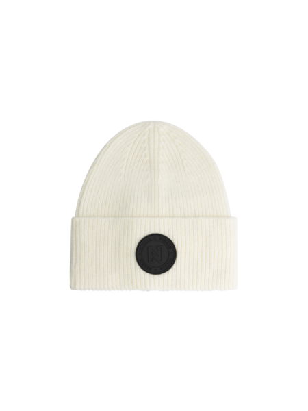 Nikkie Round Patch Beanie - Star White