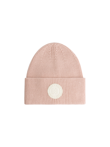 Nikkie Round Patch Beanie - Silver Pink