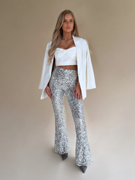 Josh V Flora Pants - Silver