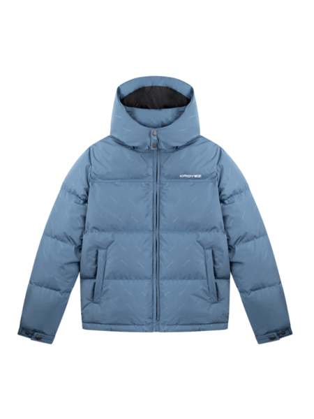 Croyez Allover Puffer Jacket - Vintage Blue