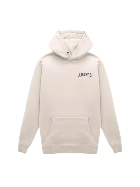 JorCustom JorCustom Snake Slim Fit Hoodie- Off White