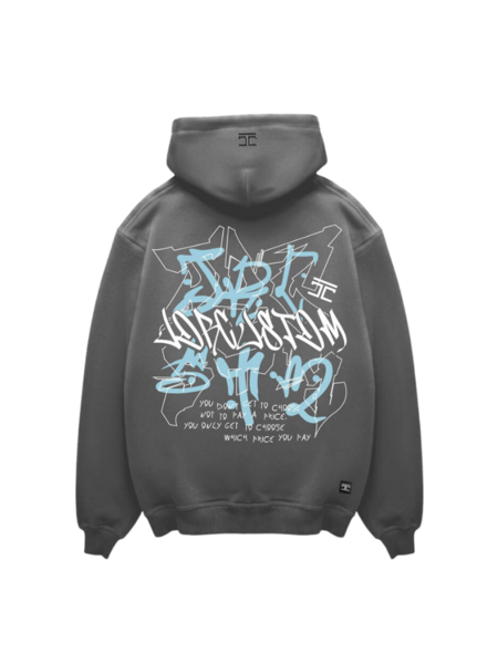 JorCustom Price Oversized Hoodie - Acid Grey