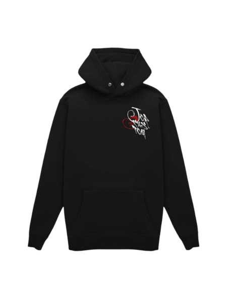 JorCustom JorCustom LoveAngel Slim Fit Hoodie - Black