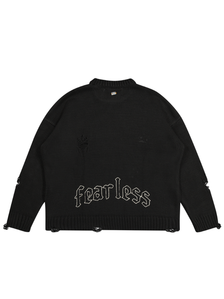 Fearless Blood Fearless Blood Knit Sweater - Deep Black