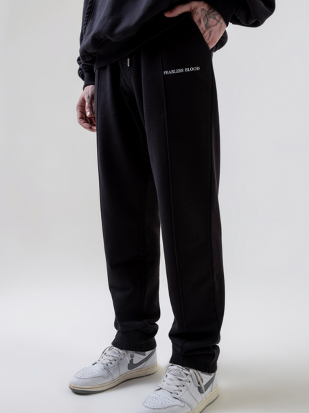 Fearless Blood Logo Pants - Deep Black