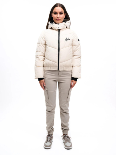 Malelions Malelions Women Signature Puffer Jacket - Beige