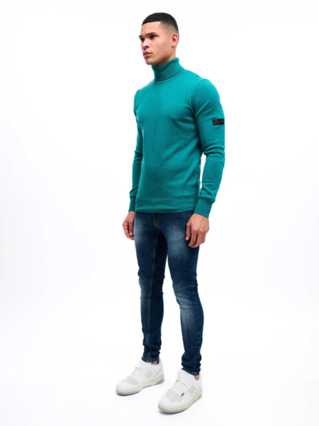 Malelions Malelions Knit Turtle Neck - Petrol