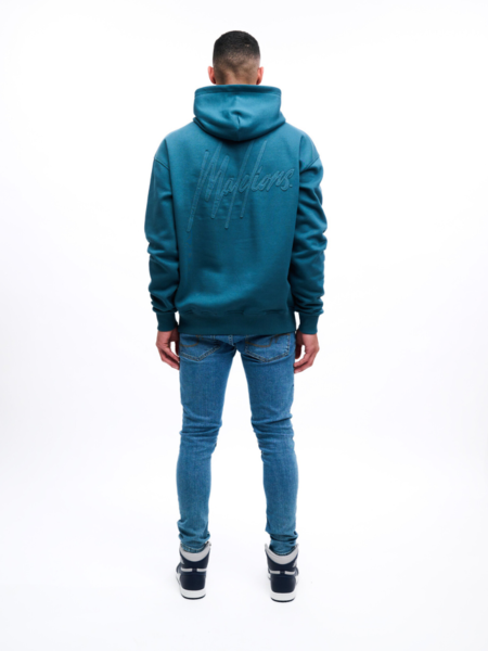 Malelions Malelions Patchwork Hoodie - Petrol