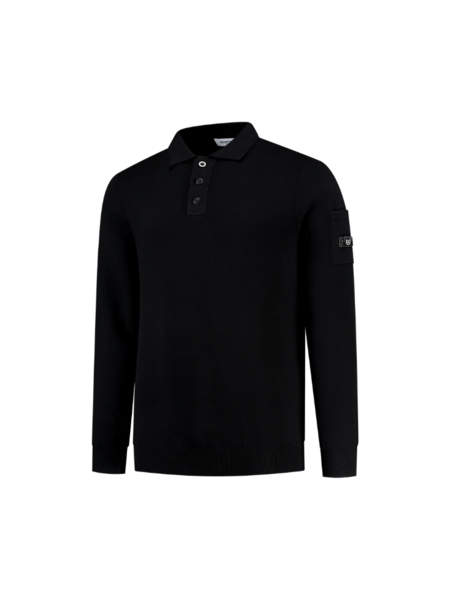 Quotrell Couteux Knitted Button Up - Black