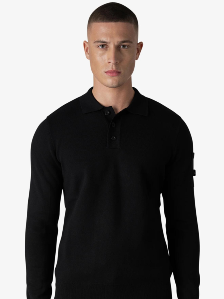 Quotrell Quotrell Couteux Knitted Button Up - Black