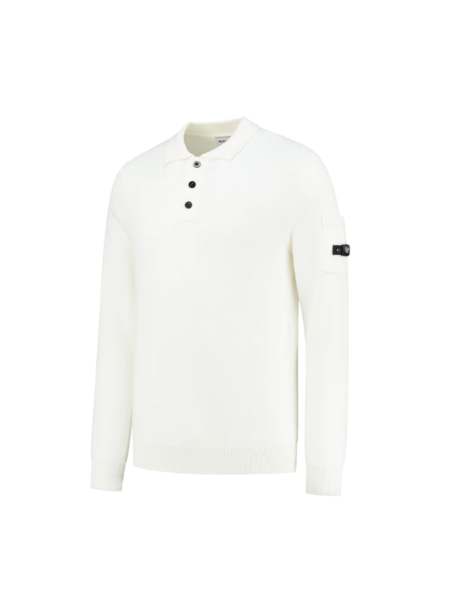 Quotrell Couteux Knitted Button Up - Ecru